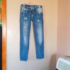 Miss Me Jeans Cuffed Skinny